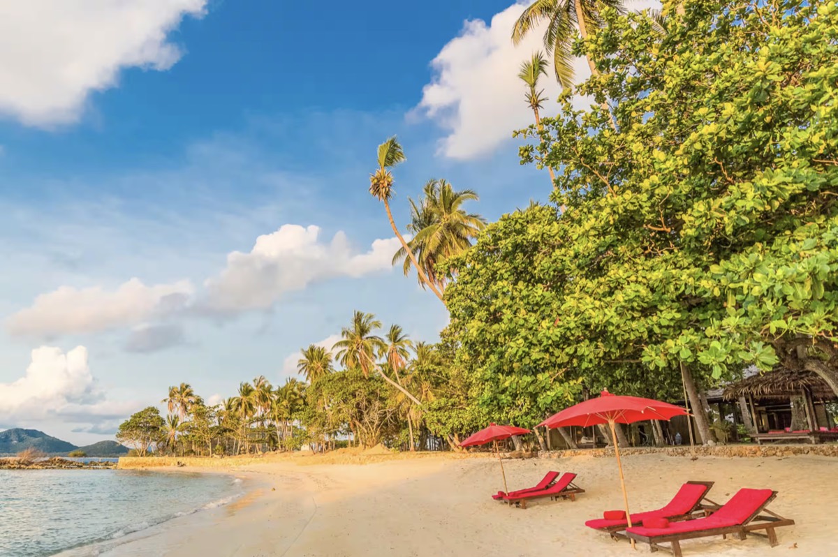 The beach at Villa Kalyana